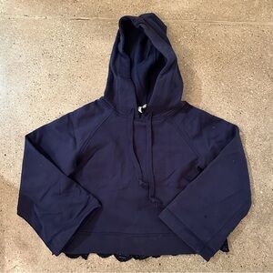 Sea New York Navy Hoodie Two Fabric